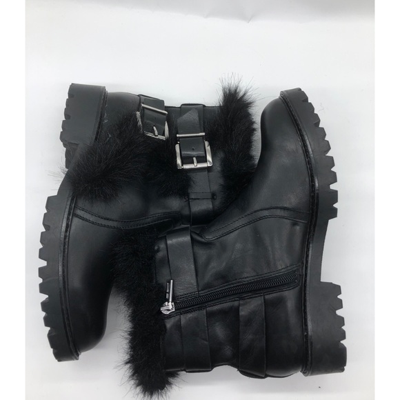 Charles David Reno Faux Fur Leather Boot - Picture 3 of 7